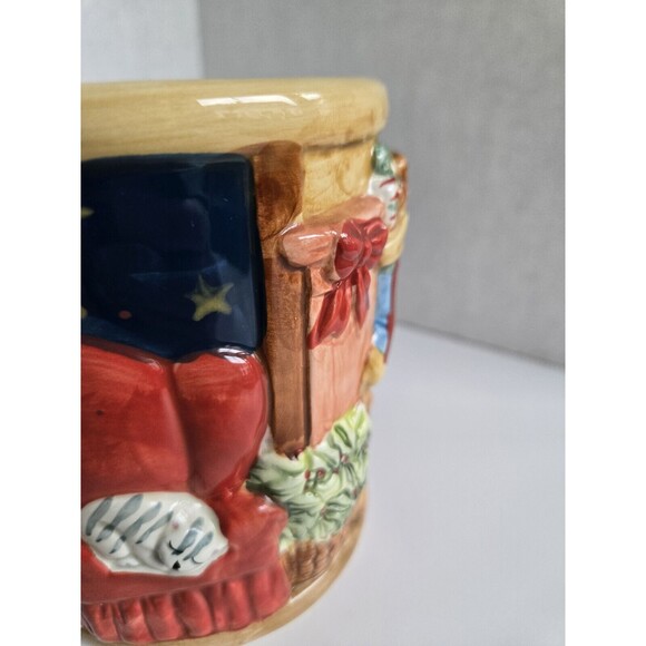 Susan Winget Mug Christmas Certified International 3D Ceramic Tree Fireplace Cup - Picture 6 of 16